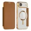 Techsuit - SmartMag kinyitható tok - iPhone 17 Air - Barna