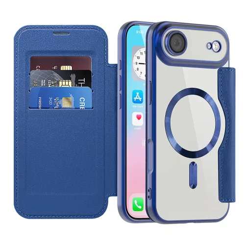 Techsuit - SmartMag kinyitható tok - iPhone 17 Air - Kék