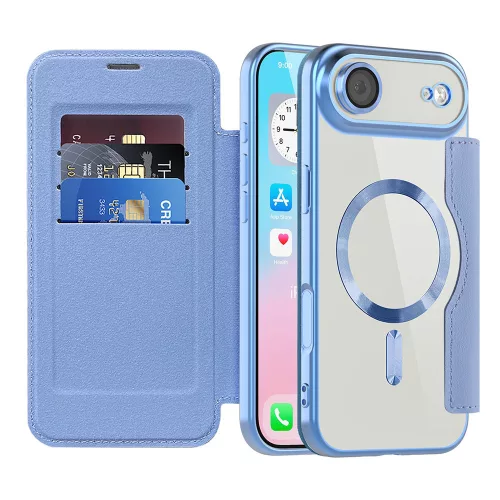 Techsuit - SmartMag kinyitható tok - iPhone 17 Air - VIlágoskék