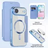 Techsuit - SmartMag kinyitható tok - iPhone 17 Air - VIlágoskék