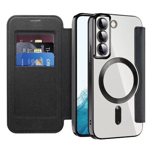 Techsuit - SmartMag Book Case - Samsung Galaxy S22 5G - Black