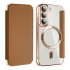 Techsuit - SmartMag Book Case - Samsung Galaxy S22 5G - Brown