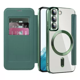   Techsuit - SmartMag Book Case - Samsung Galaxy S22 5G - Green