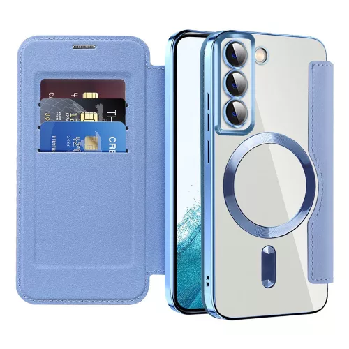 Techsuit - SmartMag Book Case - Samsung Galaxy S22 5G - Light Blue