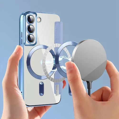 Techsuit - SmartMag Book Case - Samsung Galaxy S22 5G - Light Blue