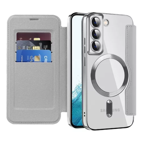 Techsuit - SmartMag Book Case - Samsung Galaxy S22 5G - Gray