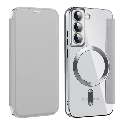 Techsuit - SmartMag Book Case - Samsung Galaxy S22 5G - Gray