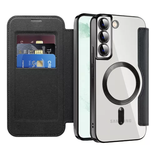 Techsuit - SmartMag Book Case - Samsung Galaxy S22 Plus 5G - Black