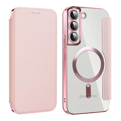 Techsuit - SmartMag Book Case - Samsung Galaxy S22 Plus 5G - Pink