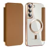 Techsuit - SmartMag kinyitható tok - Samsung Galaxy S22 Plus 5G - Barna