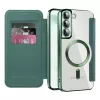 Techsuit - SmartMag kinyitható tok - Samsung Galaxy S22 Plus 5G - Zöld