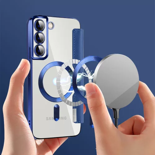 Techsuit - SmartMag kinyitható tok - Samsung Galaxy S22 Plus 5G - Kék