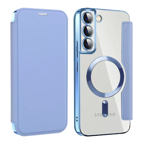 Techsuit - SmartMag kinyitható tok - Samsung Galaxy S22 Plus 5G - VIlágoskék