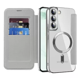   Techsuit - SmartMag kinyitható tok - Samsung Galaxy S22 Plus 5G - Szürke