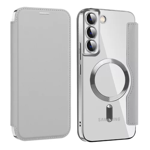 Techsuit - SmartMag kinyitható tok - Samsung Galaxy S22 Plus 5G - Szürke
