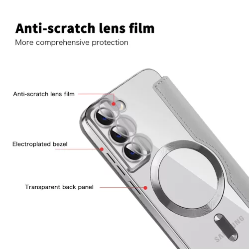 Techsuit - SmartMag kinyitható tok - Samsung Galaxy S22 Plus 5G - Szürke