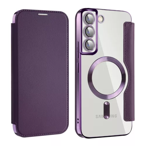 Techsuit - SmartMag Book Case - Samsung Galaxy S22 Plus 5G - Purple