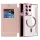 Techsuit - SmartMag Book Case - Samsung Galaxy S22 Ultra 5G - Pink