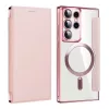Techsuit - SmartMag Book Case - Samsung Galaxy S22 Ultra 5G - Pink