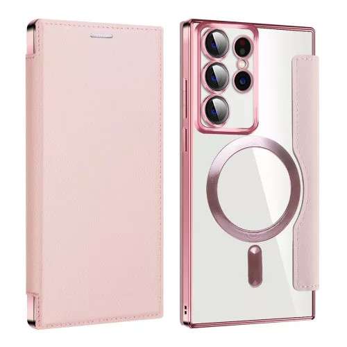 Techsuit - SmartMag Book Case - Samsung Galaxy S22 Ultra 5G - Pink