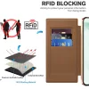 Techsuit - SmartMag Book Case - Samsung Galaxy S22 Ultra 5G - Brown