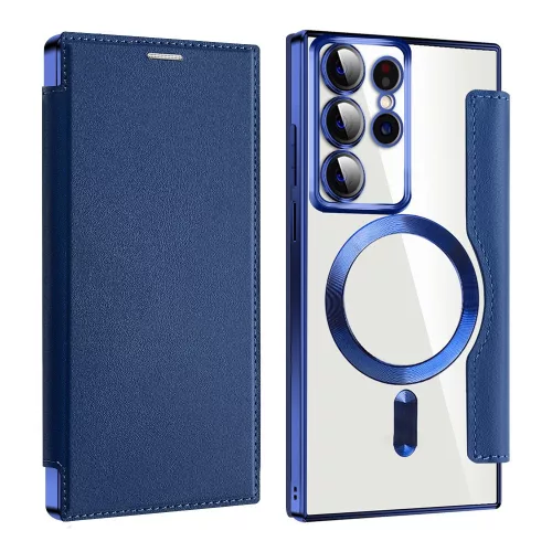 Techsuit - SmartMag Book Case - Samsung Galaxy S22 Ultra 5G - Blue