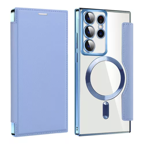 Techsuit - SmartMag Book Case - Samsung Galaxy S22 Ultra 5G - Light Blue