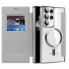 Techsuit - SmartMag Book Case - Samsung Galaxy S22 Ultra 5G - Gray