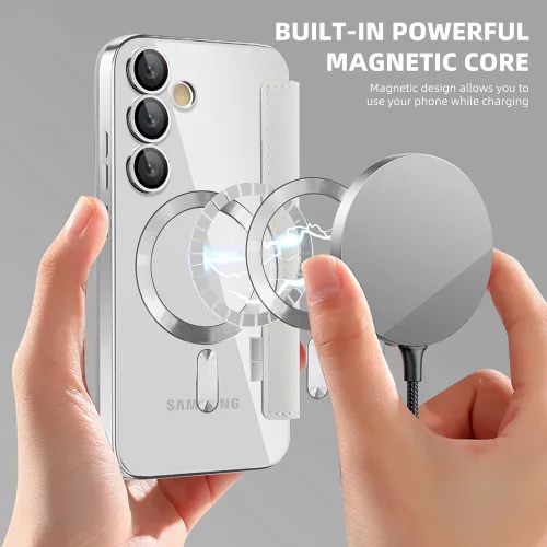 Techsuit - SmartMag kinyitható tok - Samsung Galaxy S23 - Szürke