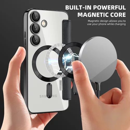 Techsuit - SmartMag kinyitható tok - Samsung Galaxy S23 Plus - Fekete
