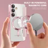 Techsuit - SmartMag kinyitható tok - Samsung Galaxy S23 Plus - Rózsaszín