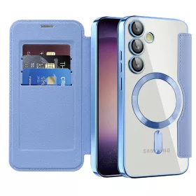   Techsuit - SmartMag kinyitható tok - Samsung Galaxy S23 Plus - VIlágoskék