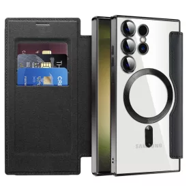   Techsuit - SmartMag Book Case - Samsung Galaxy S23 Ultra - Black