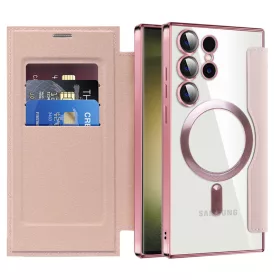   Techsuit - SmartMag Book Case - Samsung Galaxy S23 Ultra - Pink
