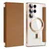 Techsuit - SmartMag Book Case - Samsung Galaxy S23 Ultra - Brown