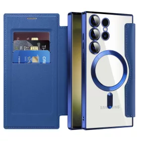   Techsuit - SmartMag Book Case - Samsung Galaxy S23 Ultra - Blue