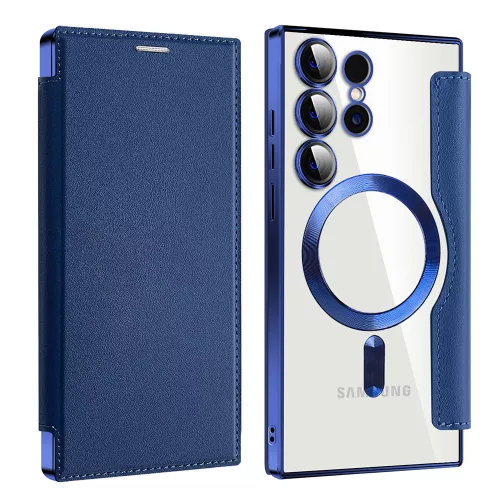 Techsuit - SmartMag Book Case - Samsung Galaxy S23 Ultra - Blue