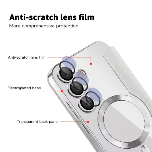 Techsuit - SmartMag kinyitható tok - Samsung Galaxy S23 FE - Szürke
