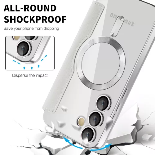 Techsuit - SmartMag kinyitható tok - Samsung Galaxy S23 FE - Szürke