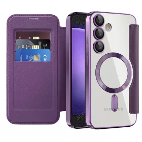   Techsuit - SmartMag Book Case - Samsung Galaxy S23 FE - Purple