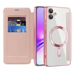   Techsuit - SmartMag kinyitható tok - Samsung Galaxy A05 - Rózsaszín