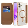 Techsuit - SmartMag kinyitható tok - Samsung Galaxy A05 - Barna