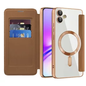   Techsuit - SmartMag kinyitható tok - Samsung Galaxy A05 - Barna