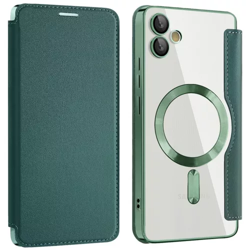Techsuit - SmartMag kinyitható tok - Samsung Galaxy A05 - Zöld