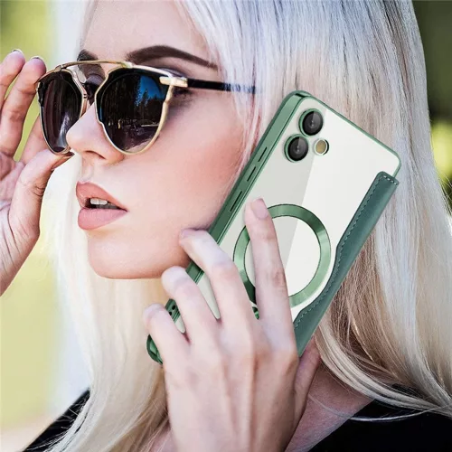 Techsuit - SmartMag kinyitható tok - Samsung Galaxy A05 - Zöld