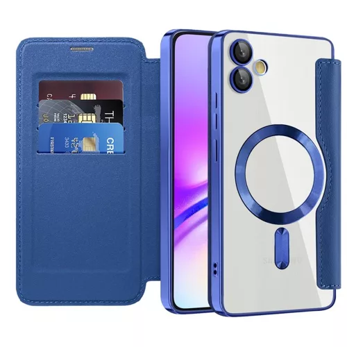 Techsuit - SmartMag kinyitható tok - Samsung Galaxy A05 - Kék