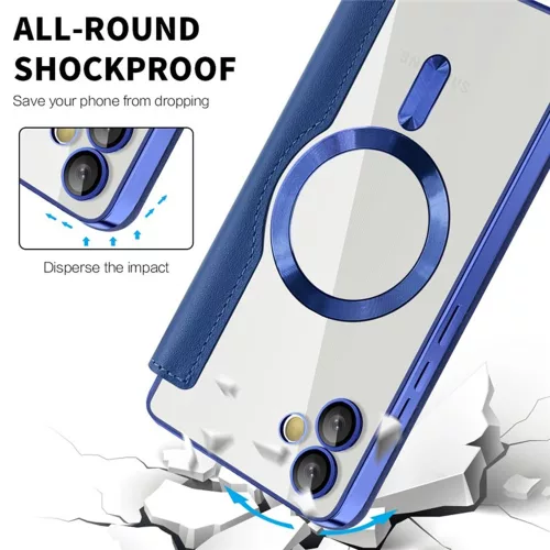 Techsuit - SmartMag kinyitható tok - Samsung Galaxy A05 - Kék