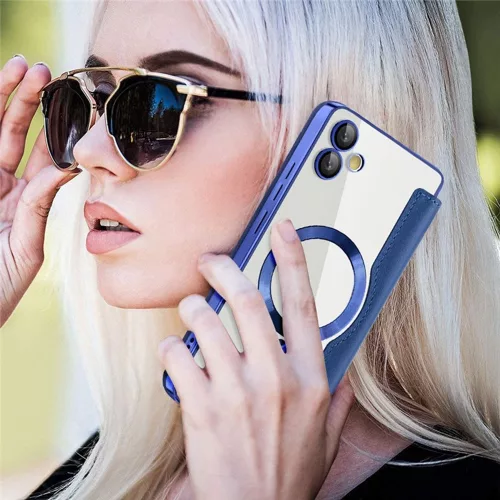 Techsuit - SmartMag kinyitható tok - Samsung Galaxy A05 - Kék
