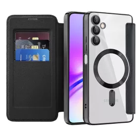   Techsuit - SmartMag kinyitható tok - Samsung Galaxy A05s - Fekete