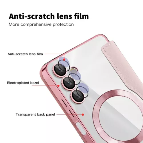 Techsuit - SmartMag Book Case - Samsung Galaxy A05s - Pink